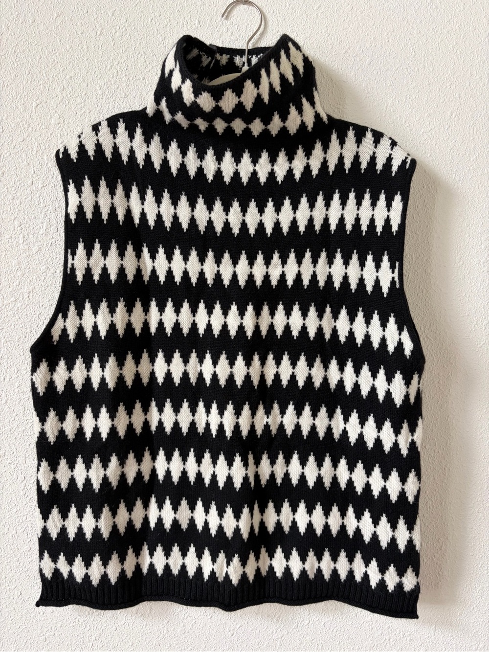 Lisa Yang Tova Cap Sleeve Cashmere Jacquard Vest Size 1 Small Luxury